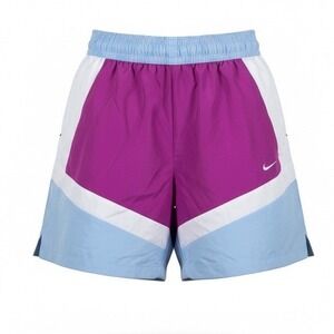Nike Mens Basketball Shorts Vivid Color Block White Purple Blue, Size XXL, NWT